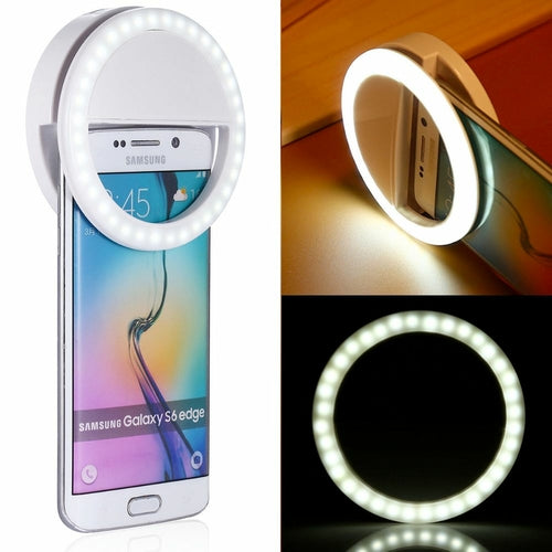 Portable self clip on ring for phone