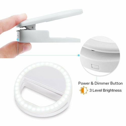 Portable self clip on ring for phone